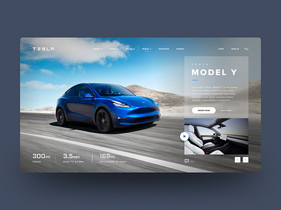 Tesla Model Y | Web Design design graphic design ui ux web web design