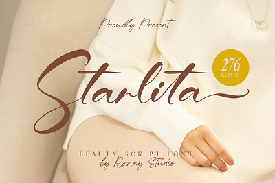 Starlita - Elegant Beauty Script Font font ligature