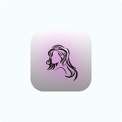 Hair Salon App icon 005 appicon icon icondesign uichallenge uxdesigner