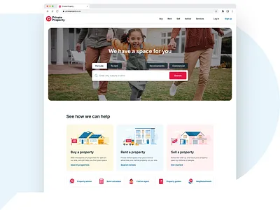 Private Property - Website branding components design design system illustration interface marketplace portal property ui ux web design
