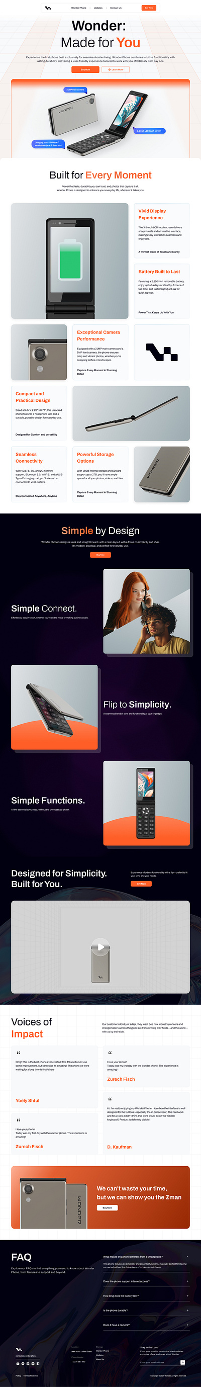 Wonderphone Web Redesign 3d animation app appdesign branding design figma graphic design illustration logo motion graphics ui ui ux uidesign ux uxdesign web web design website website redesign