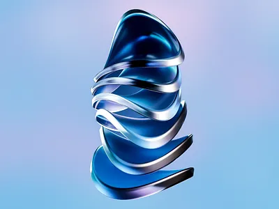 3D Sleek Wallpaper Design 3d 3d design 3d model 3d render 3d rendering abstract blue silver design insparation dynamic elegant gradient background graphic design insparation luxurious vibe modern visual visual identity visualization wallpaper wallpaper design
