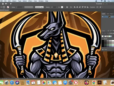 Anubis Esport Mascot Logo Design anubis egypt mummy pharaoh ra thoth