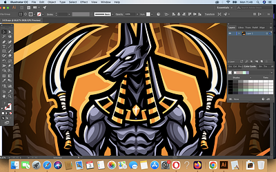 Anubis Esport Mascot Logo Design anubis egypt mummy pharaoh ra thoth