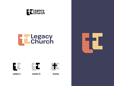 Church logo brand branding christian church cross design elegant graphic design logo logo design logo designer logodesign logodesigner logotype modern monogram negative negative space religion space