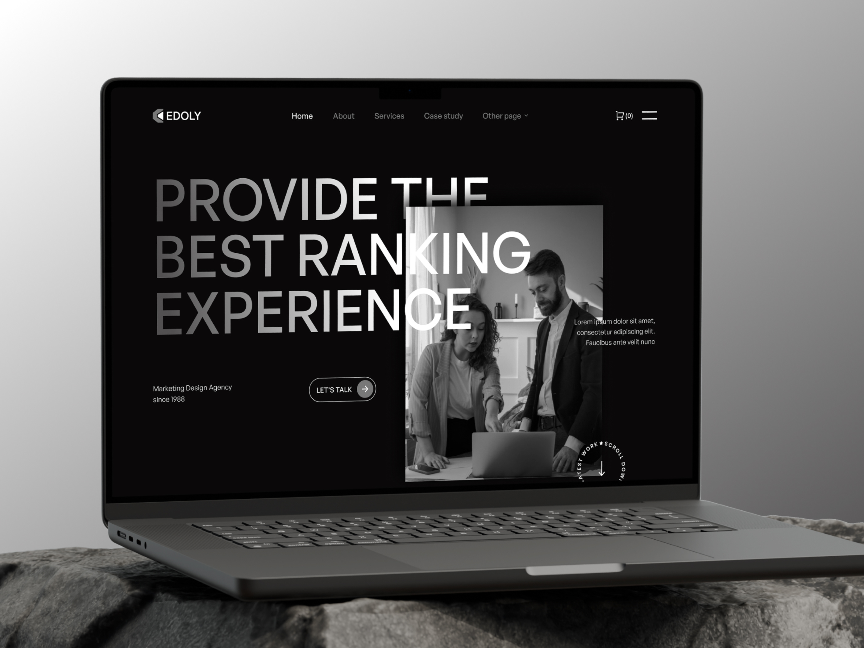 Edoly - Marketing Agency Webflow Template agency branding business cms ecommerce flowfye marketing minimal mobile no code professional responsive ui webflow website