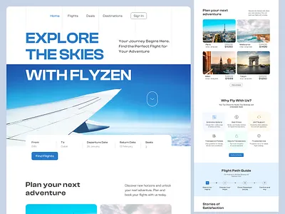 Airlines Landing Page airlines landing page airlines ui airlines web ui airlines website landing page modern ui ticket booking landing page ticket booking website travel agency landing page travel agency website ui website header