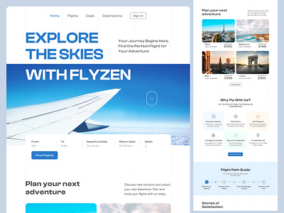 Airlines Landing Page airlines landing page airlines ui airlines web ui airlines website landing page modern ui ticket booking landing page ticket booking website travel agency landing page travel agency website ui website header