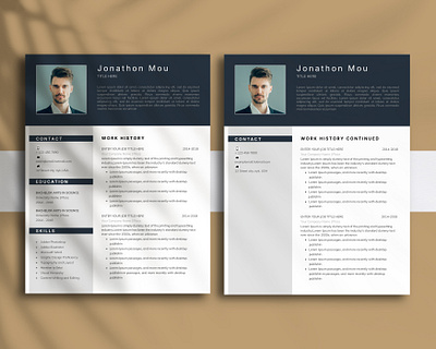 Professional CV design microsoft word