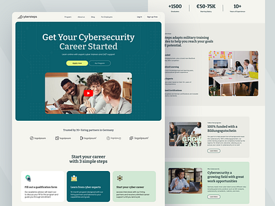 Cybersteps Website Design analytics website best website course sales courses courses website crm crm website homepage homepage design landing page marketing marketing website sales top dribbble shot turjadesign ui webdesign website website design website design inspiration