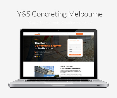 Y&S Concreting Melbourne banner design branding concreting design landing page design profile design section design service design ui design uiux design website design ys concreting melbourne