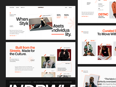 UNDRWLD - Fashion Landing Page brand brandexperience clean design designinspiration fashion figma geri landingpage minimalist streetwear typography ui uiinspiration urban ux visualdesign web