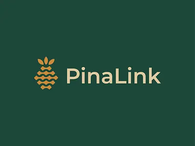 pinalink ai driven analytic branding business connected data data logo growth insight intelligence interconnected logo nodes pineapple smart warmth