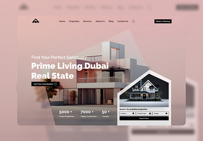 Prime Living Dubai animation motion graphics ui