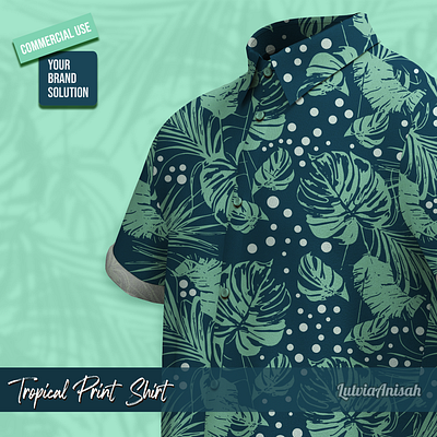 Tropical Shirt Concept & Graphic Design beach clothing design fashion design graphic design hawaiian shirt printing seamless pattern shirt design summer summer fashion surface pattern textile textile design tropical design tropical fashion tropical shirt