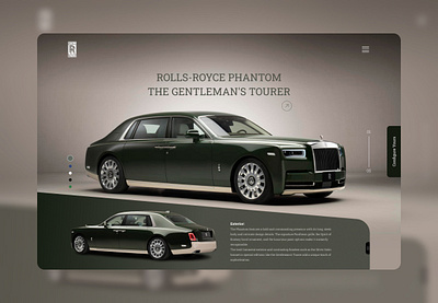 Rolls Royce Phantom animation motion graphics ui