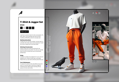 Crow Clothes Design animation ui