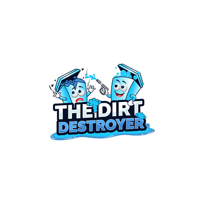 The Dirt Destroyer Logo branding design graphic design illustration logo vector webdesign