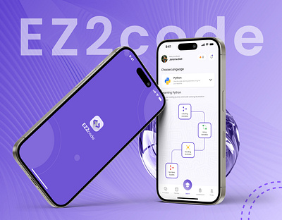 EZ2code App Design UI/UX. app app design branding design graphic design illustration logo mobile app ui ux