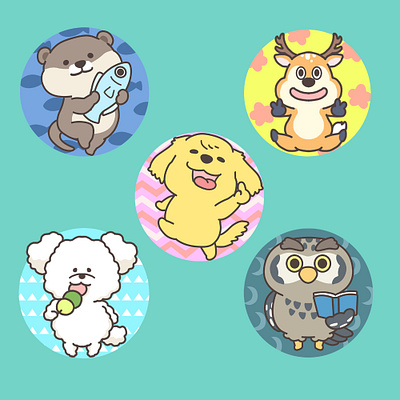 pop illust_03 animal anime bird cartoon character design cute cute art cute illustration design dog illustration kawaii mascot pop simple doodle