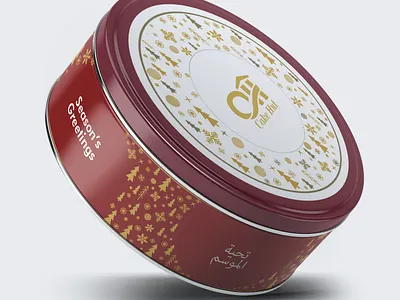 Christmas Tin Packaging design branding graphic design