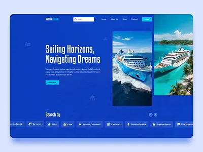 Marin blue design homepage design marin website website homepage