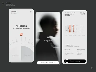 Vanguard - AI Fintech Assistance account management ai ai app ai assistant artificial intelligence banking mobile app chatgpt crypto swap finance finance app fintech fintech mobile app mobile app neural network revolut saas startup trading ui ux wallet app design