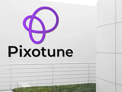 Pixotune Logo Design. branding design freelancing graphic design illustration logo ui uiux website