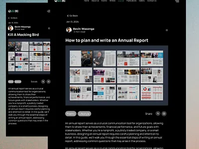Blog Page Dark Mode blog page blogs dark mode