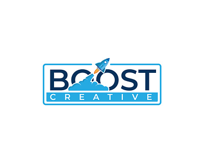 Boost Typography Logo with Jet Launch branding