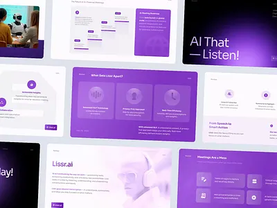 Lissr.ai - Pitch Deck ai ai technology animate artificial intelligence b2b brand branding chat gpt chatbot deck deep learning dipa inhouse machine learning modern nlp pitch deck saas startup tech technology