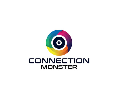 Colorful Gradient Eye Logo symbol