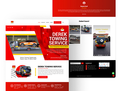 Derek Terdekat Jakarta - professional towing service Website branding design graphic design ui ux