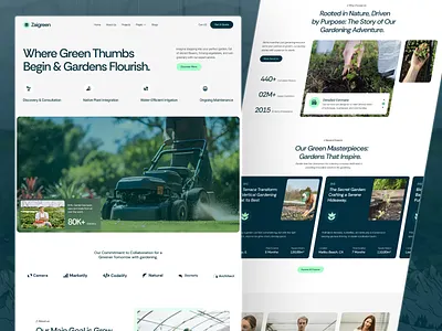 Zaigreen - Gardening, Lawn, and Landscaping Website figma design gardeningwebsitetemplate landingpage landscapingwebsitetemplate lawncarewebsitetemplate minimal design nocodedevelopment responsivedesign template design uiuxdesign webdesign webdevolopment webflow webflow template website website concept website design website template websitedesign websitetemplateservice