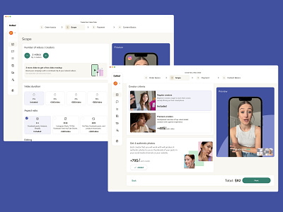 Video Order Flow – Scope & Preview design designer designinspiration designthinking digitalproduct interactiondesign orderflow preview productdesign saas scope ui uidesign userexperience userinterface ux uxdesign videocreation webappdesign webdesign