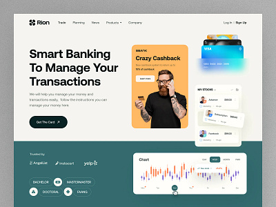 Banking SaaS Web Design analytics b2b crm design ecommerce enterprise graphs header landing page saas saas ai saas landing page software web web design