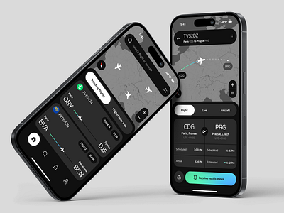 Flight Tracking Mobile App Design app app design app interface application ui best ui flight tracker mobile mobile app design mobile app ui mobile ui modern app ui modern ui popular ui ui design ui ux ui ux design