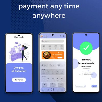 Payment app UI design concept ui