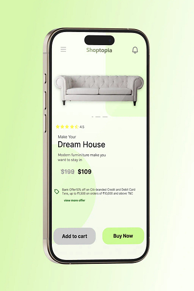 Shoping App design ui