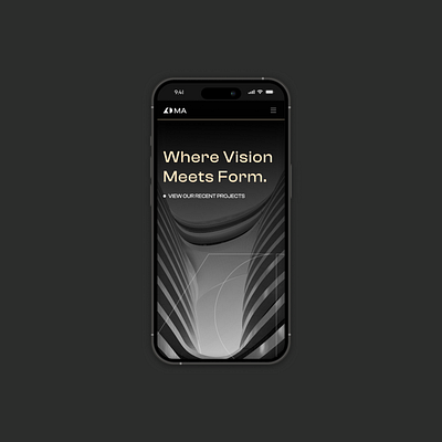 Miller Architects - Mobile architecture branding design graphic design logo ui ux vector web design