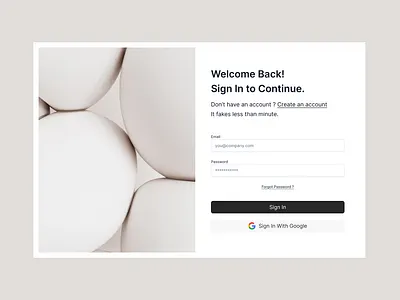 Sign In Page figma login sign in