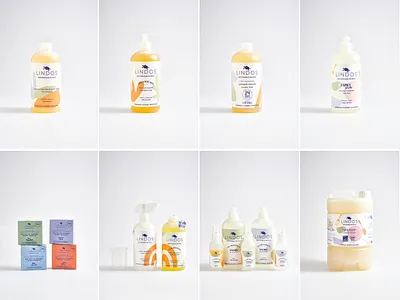 Lindos Mediterranean Naturals, eco-friendly hygiene branding art direction branding creative design illustration layout packaging print