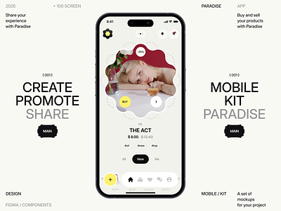 Paradise App UI Kit design mobile mobile app mobile app design mobile ui ui ux