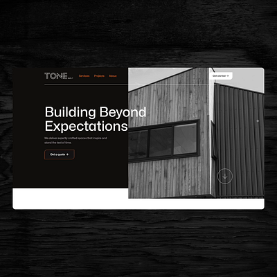 Tone Built - Website Run-through animation architecture branding design graphic design logo motion graphics ui ux vector web web design website