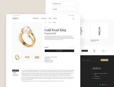 Axels Product Page - Retail & E-Commerce Website digital store ecommerce design figma to webflow modern ui no code online store product page design product showcase responsive web design retail website ui design ui inspiration ui showcase ui trends ux design web design trends webflow website template