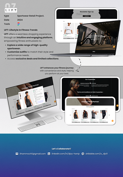 LIFT (Sportwear Retail) adobe xd desain web figma (software) graphic design mobile design mockups ui usability testing user experience (ux) user experience design (ued) user interface design user interface prototyping