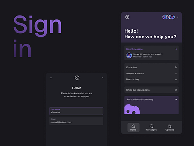 Alfred - Chatbot graphic design ui