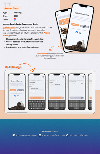 Aroma Garut – Finest Coffee ☕🌿 adobe xd desain web figma (software) graphic design mobile design mockups ui usability testing user experience (ux) user experience design (ued) user interface design user interface prototyping