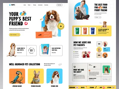 Pupp's - Website Design for Pet health Care best website designer dogs and cats ecommerce farzan kitten landing page landingpage pet accesssories pet care pet doctor pet food pet health pet training pet wellness rylic vet web design webdesign website design website designer