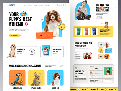 Pupp's - Website Design for Pet health Care best website designer dogs and cats ecommerce farzan kitten landing page landingpage pet accesssories pet care pet doctor pet food pet health pet training pet wellness rylic vet web design webdesign website design website designer